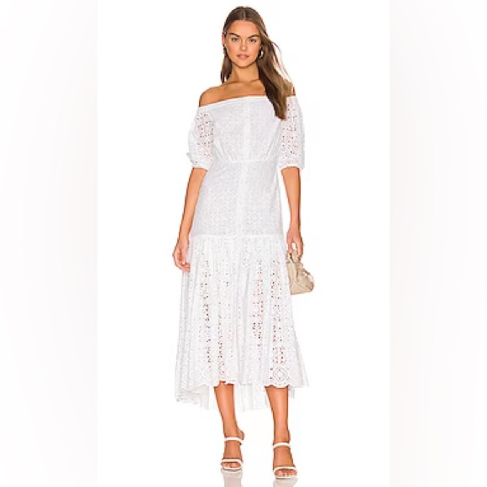 Veronica Beard White Maxi Cali Dress